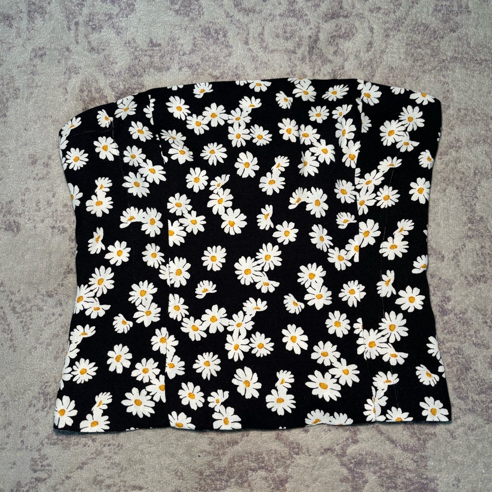 Reformation strapless daisy top